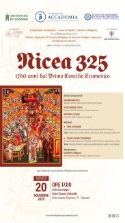 Locandina conferenza 20/11/2025 Nicea 325