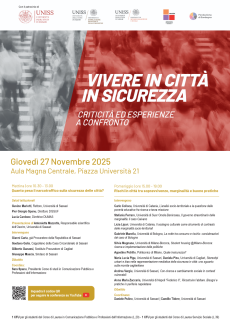 Locandina 27/11/2025 Vivere in città in sicurezza